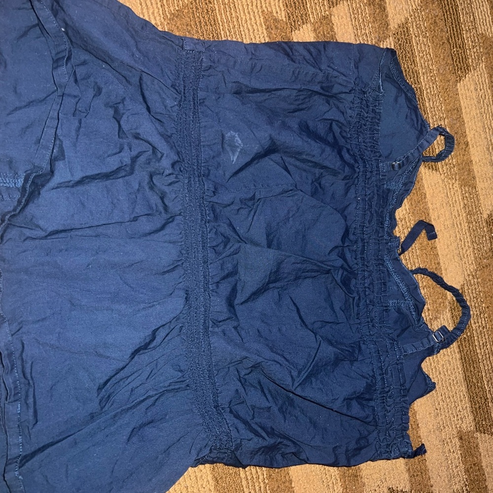 Blue Ruffled Blouse - Picture 2 of 3